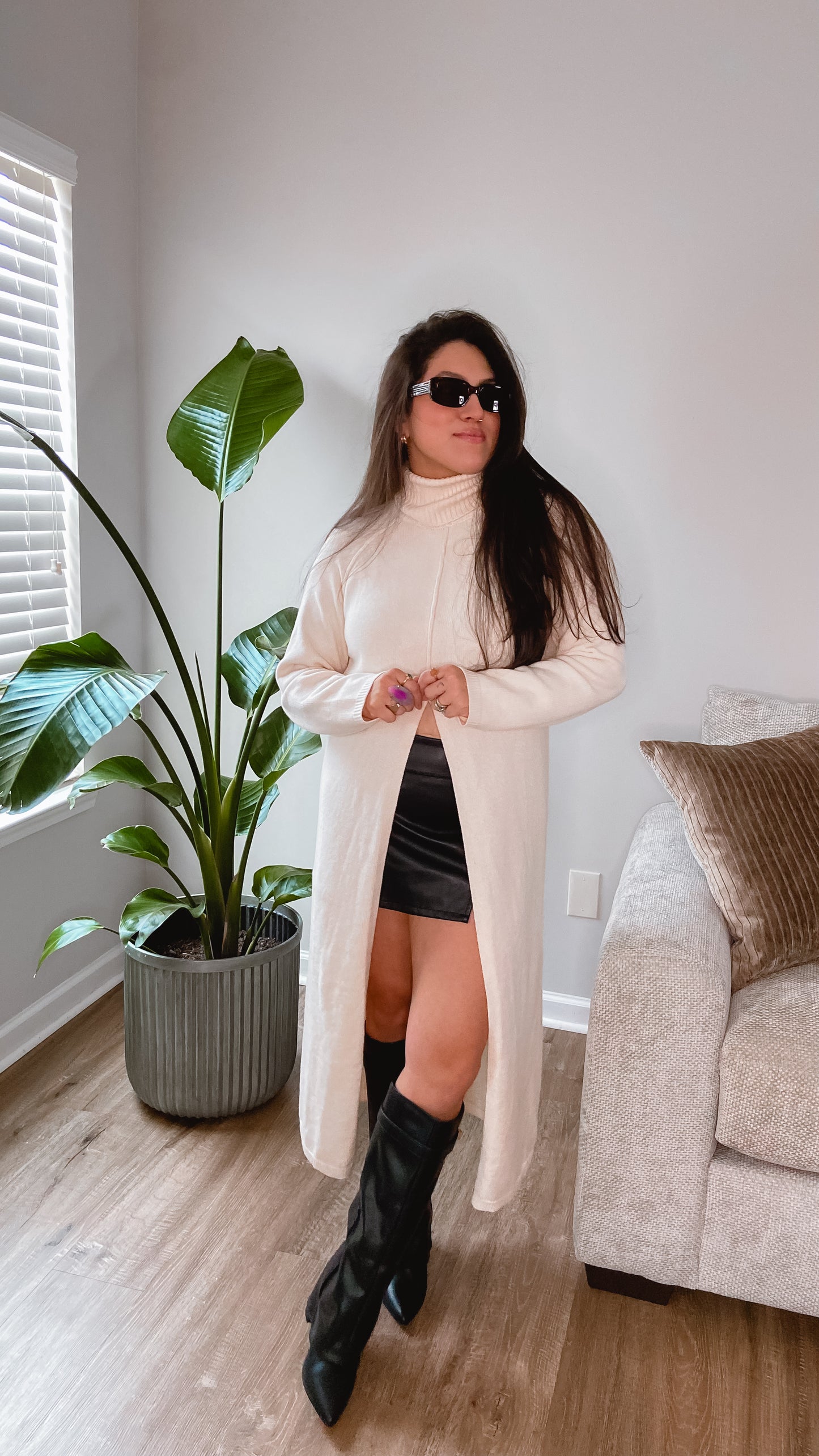 The Cam Turtleneck Tunic Sweater